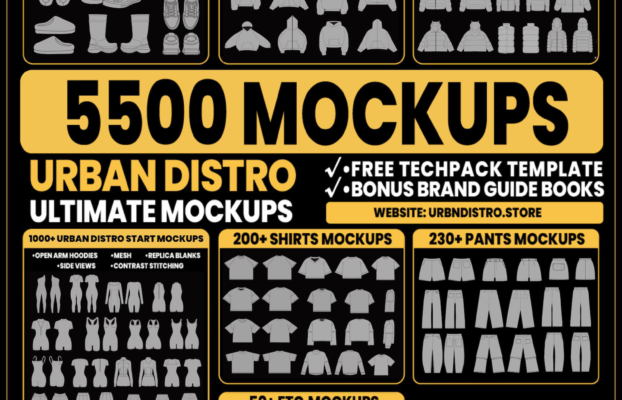 UrbanDistro – 6000+ Vector Mockups