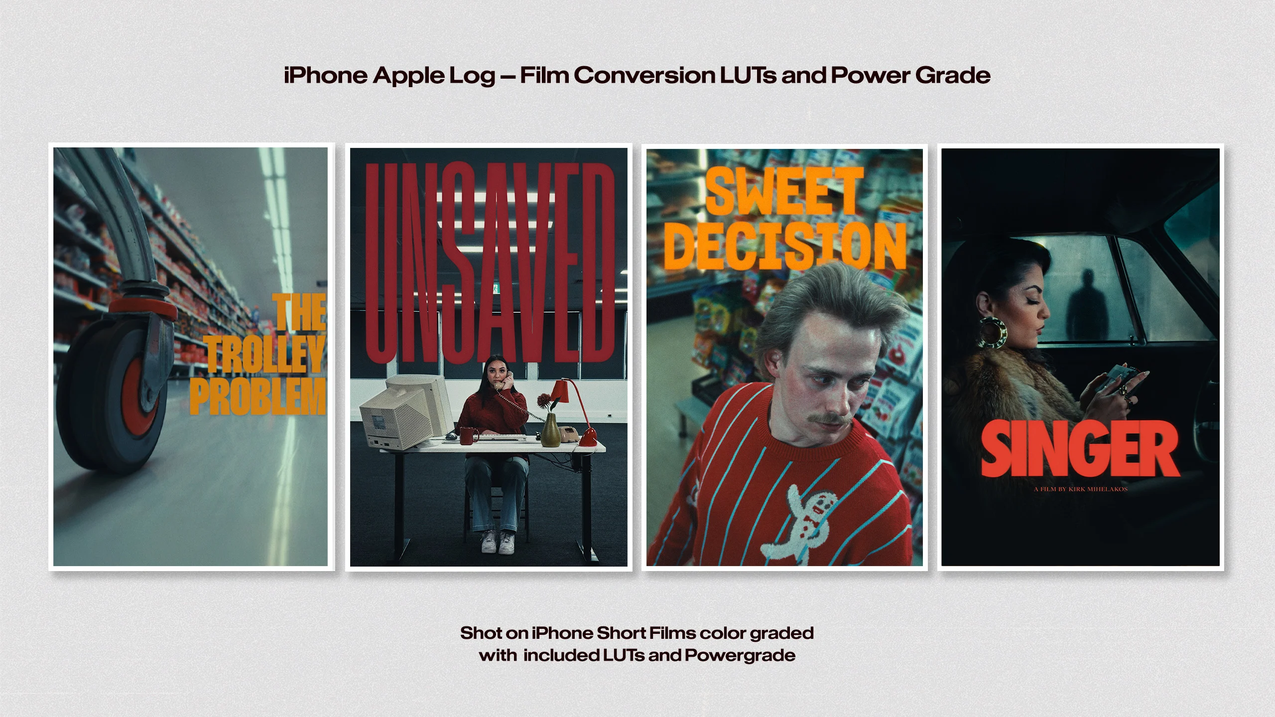 Kirk Mihelakos – iPhone Apple Log — Film Conversion LUT & Power Grade V2